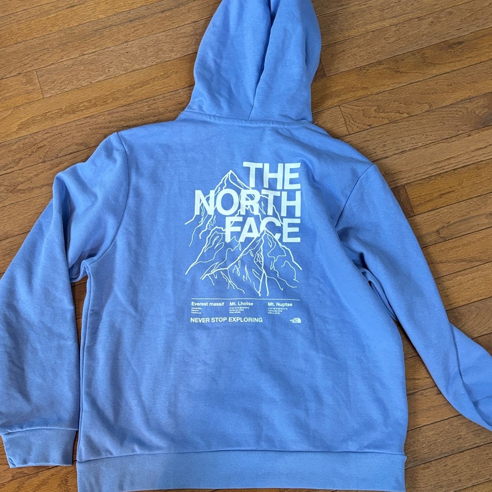 New! The North Face Evolution Peaks Women's Blue Hoodie - Picture 7 of 7